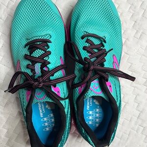 Newton Women's Running Shoes - Teal and Pink